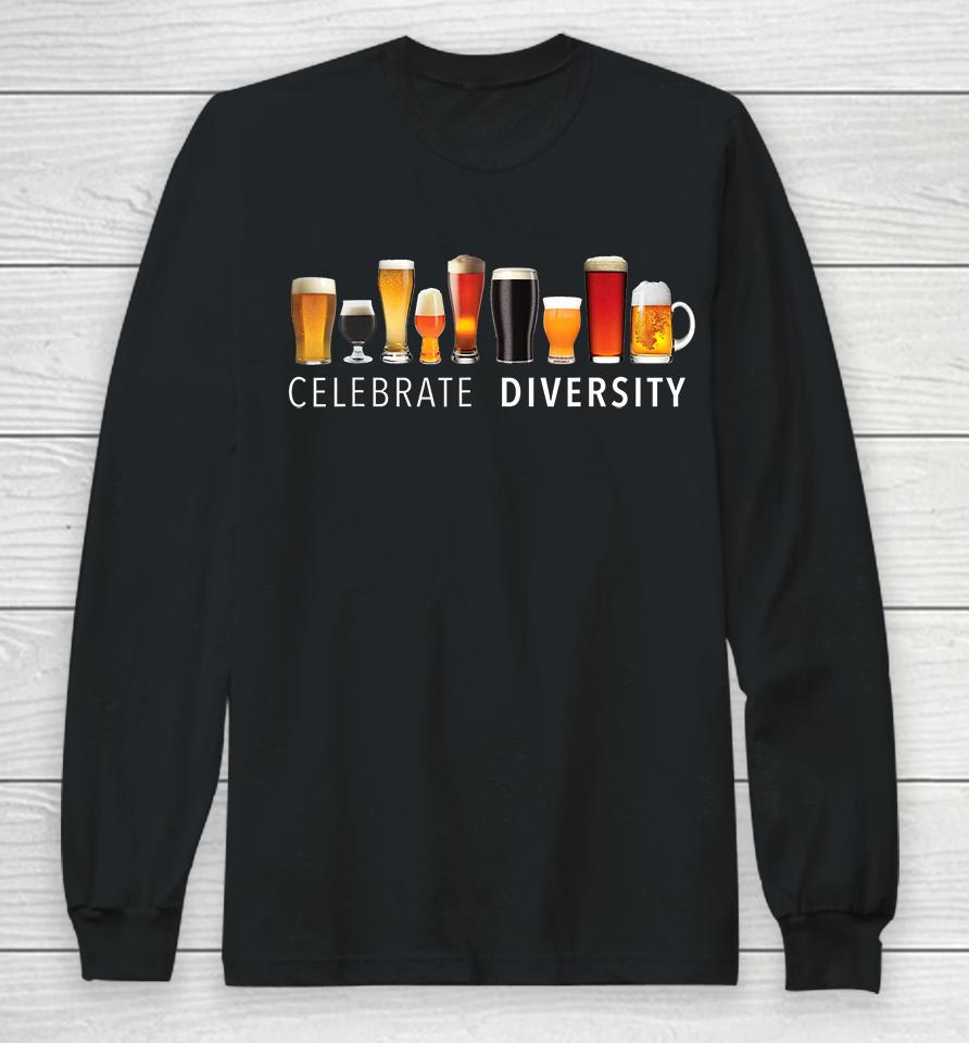 Celebrate Diversity Craft Beer Long Sleeve T-Shirt