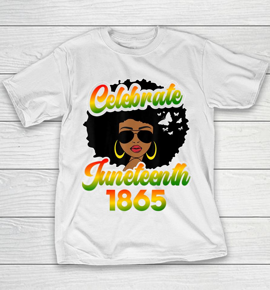 Celebrate Juneteenth Free-Ish Since 1865 Emancipation Blm Youth T-Shirt