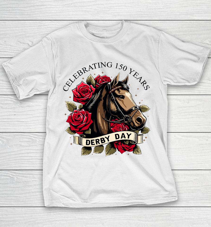 Celebrating 150 Years Ky Derby Day Vintage Youth T-Shirt