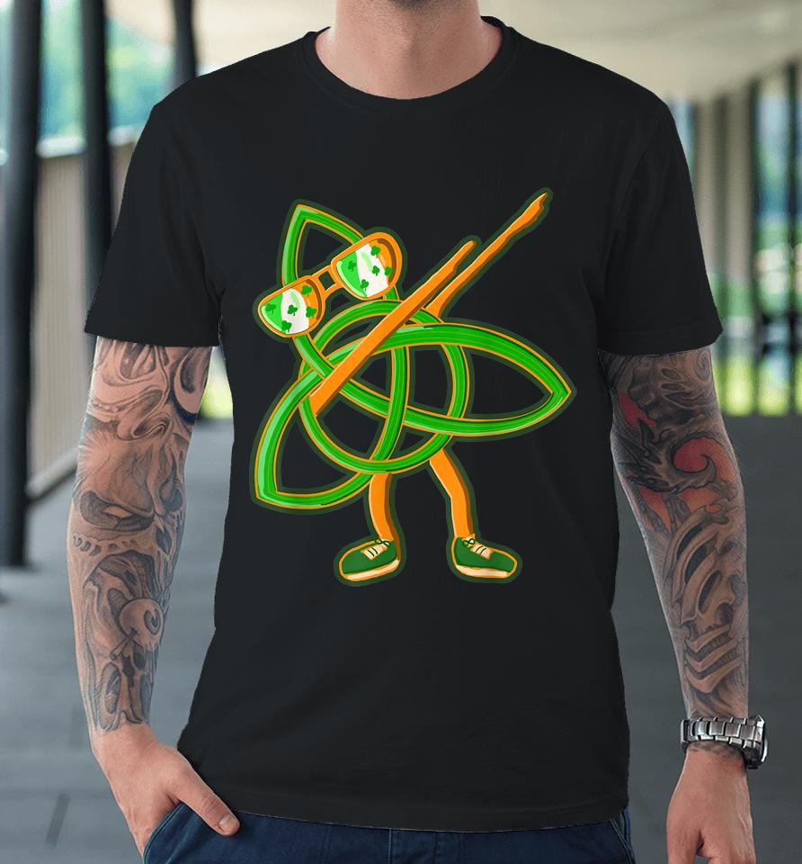 Celtic Irish Symbol St Patricks Day Dabbing Trinity Knot Premium T-Shirt