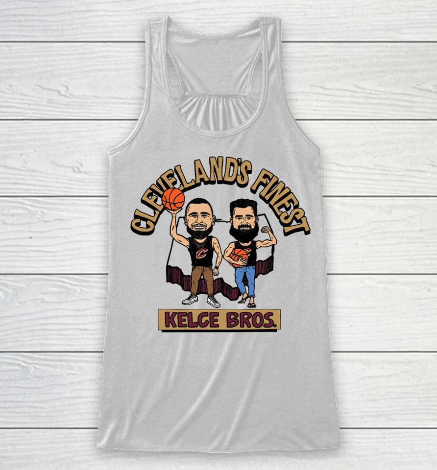 Center Court Store Cleveland's Finest Kelce Brothers Racerback Tank