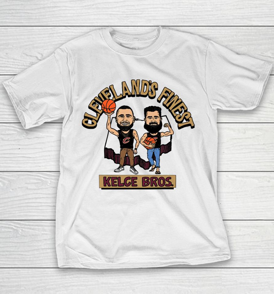 Center Court Store Cleveland's Finest Kelce Brothers Youth T-Shirt