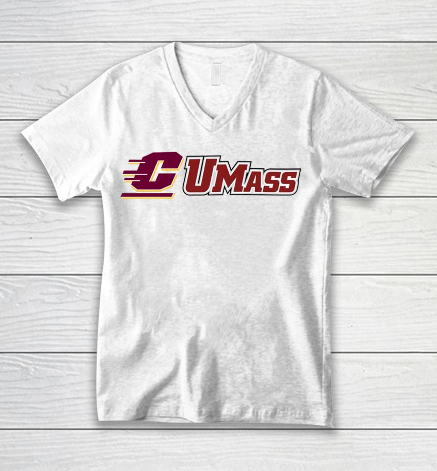 Central Michigan University Chippewas Cum Ass Unisex V-Neck T-Shirt