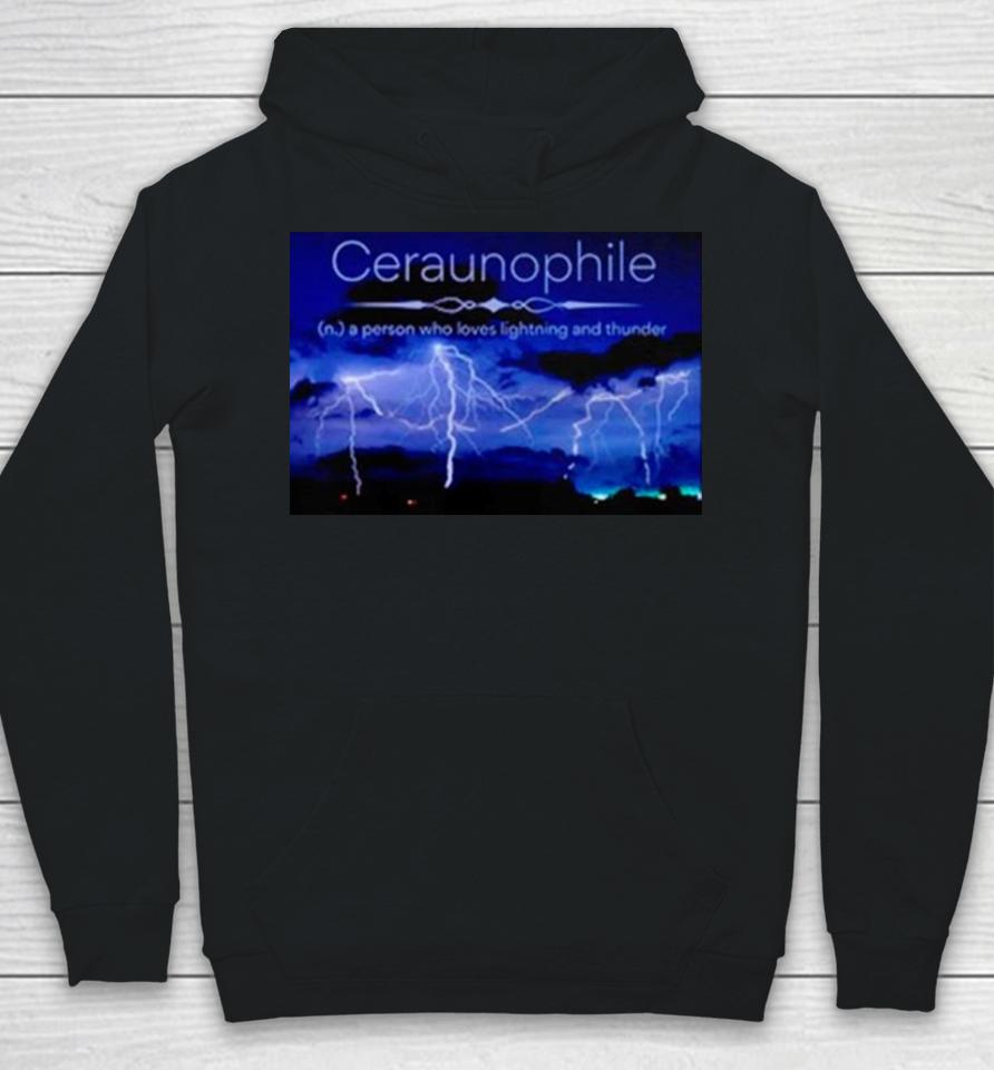 Ceraunophile A Person Who Loves Lighting And Thunder Hoodie