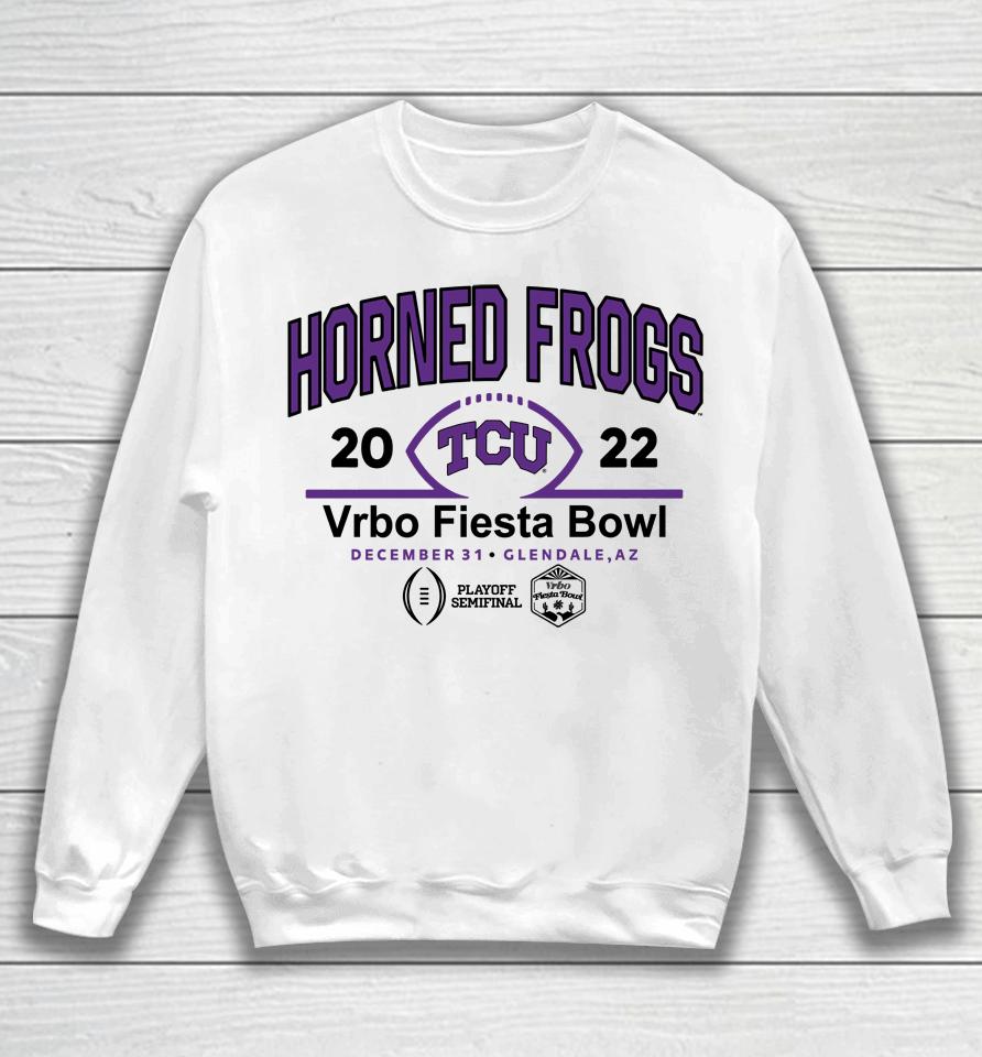 Cfp Semifinal Vrbo Fiesta Bowl Tcu Team Logo Sweatshirt