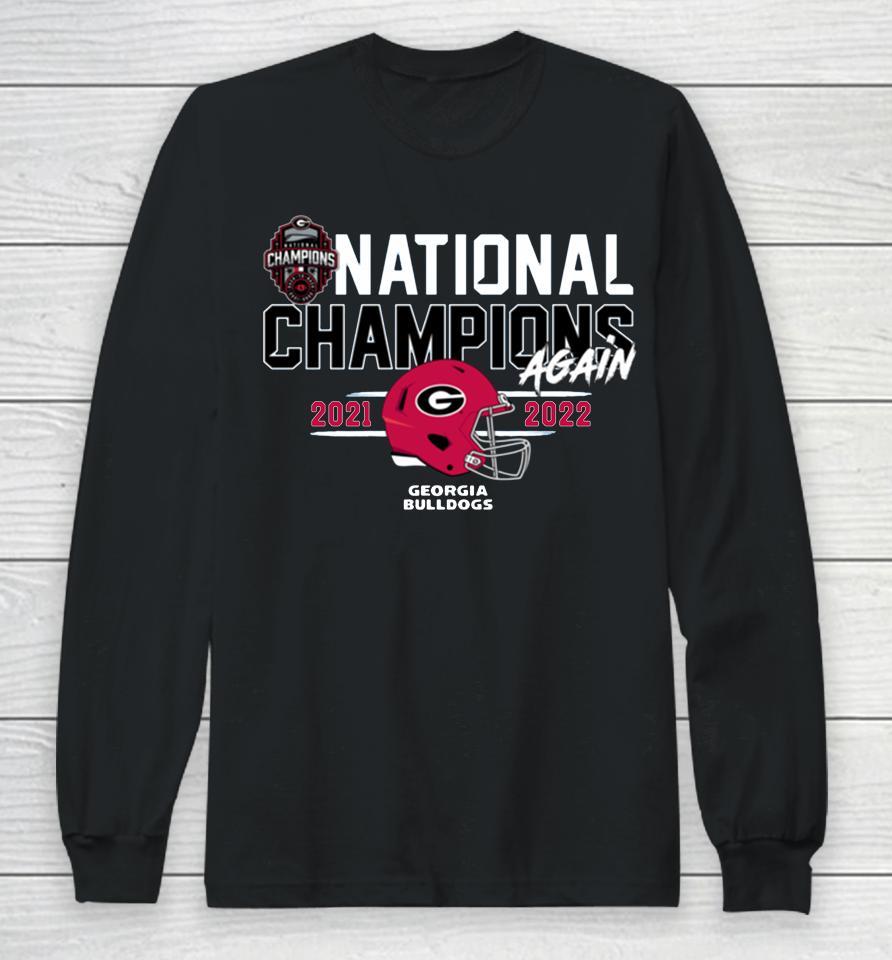 Champion Black Georgia Bulldogs Back-To-Back College Football Playoff National Champions 2023 Long Sleeve T-Shirt