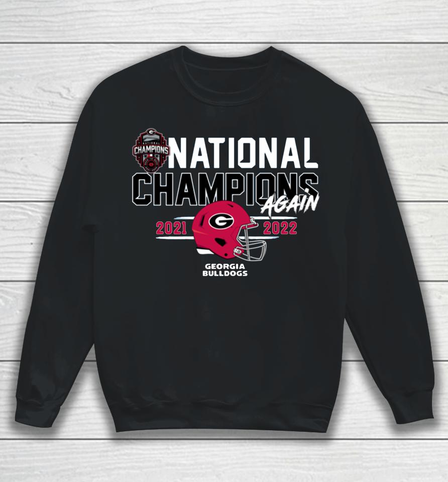 Champion Black Georgia Bulldogs Back-To-Back College Football Playoff National Champions 2023 Sweatshirt
