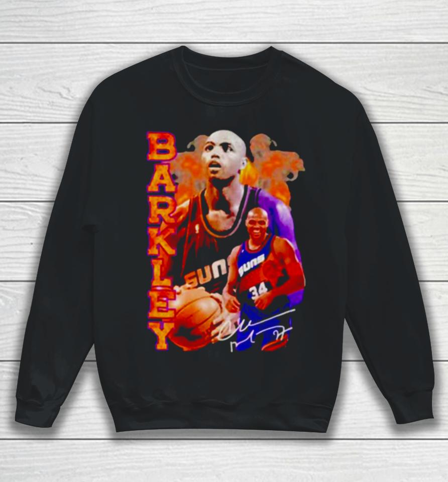 Charles Barkley Basketball Player Signature Sweatshirt