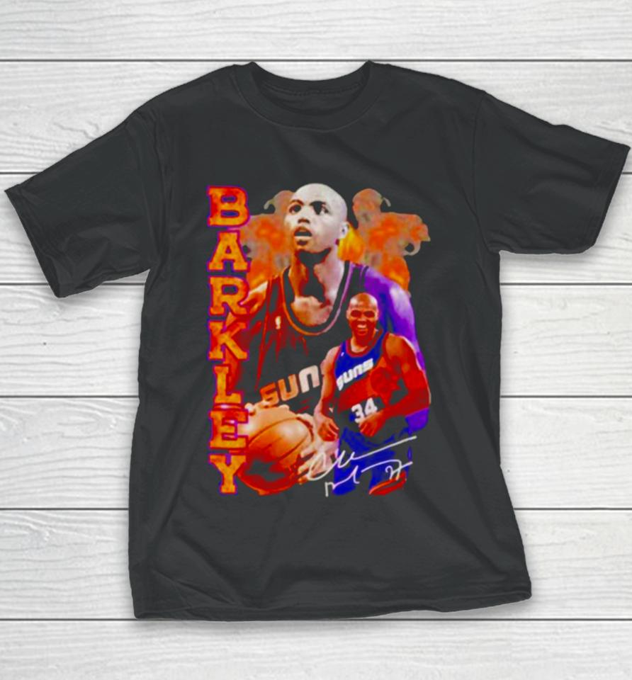 Charles Barkley Basketball Player Signature Youth T-Shirt