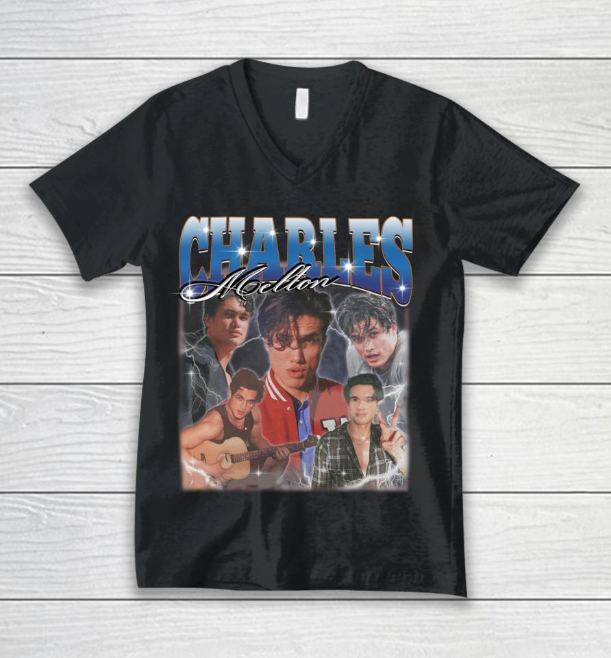 Charles Melton Unisex V-Neck T-Shirt