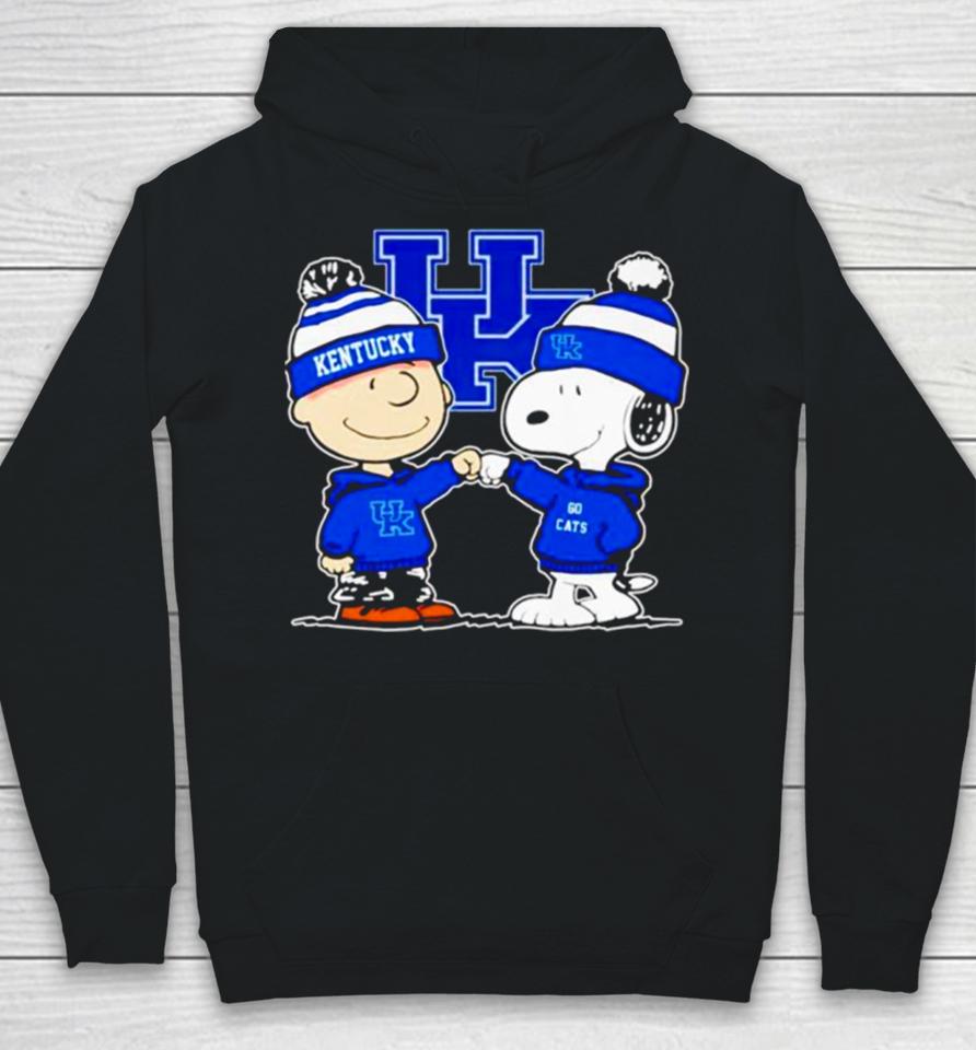 Charlie Brown And Snoopy Go Kentucky Wildcats Hoodie