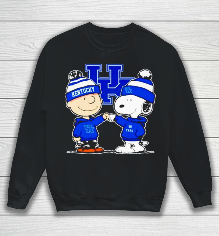 Charlie Brown And Snoopy Go Kentucky Wildcats Sweatshirt