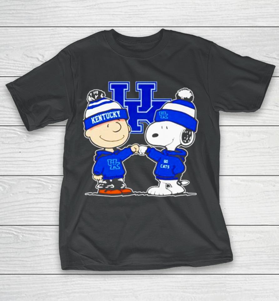 Charlie Brown And Snoopy Go Kentucky Wildcats T-Shirt