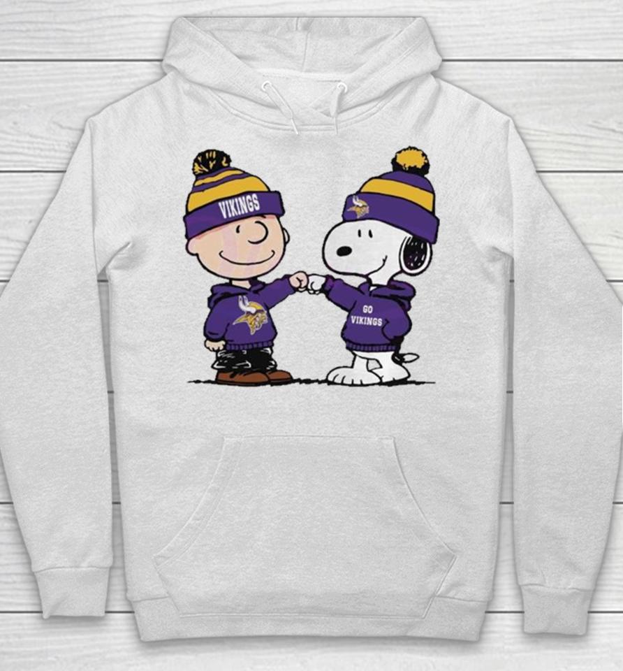 Charlie Brown And Snoopy Nfl Minnesota Vikings Football Go Vikings Cartoon Hoodie