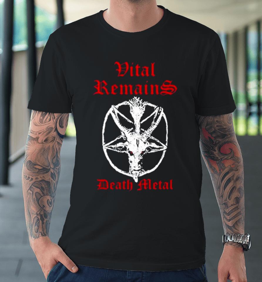 Charlie Kirk Vital Remains Death Metal Premium T-Shirt