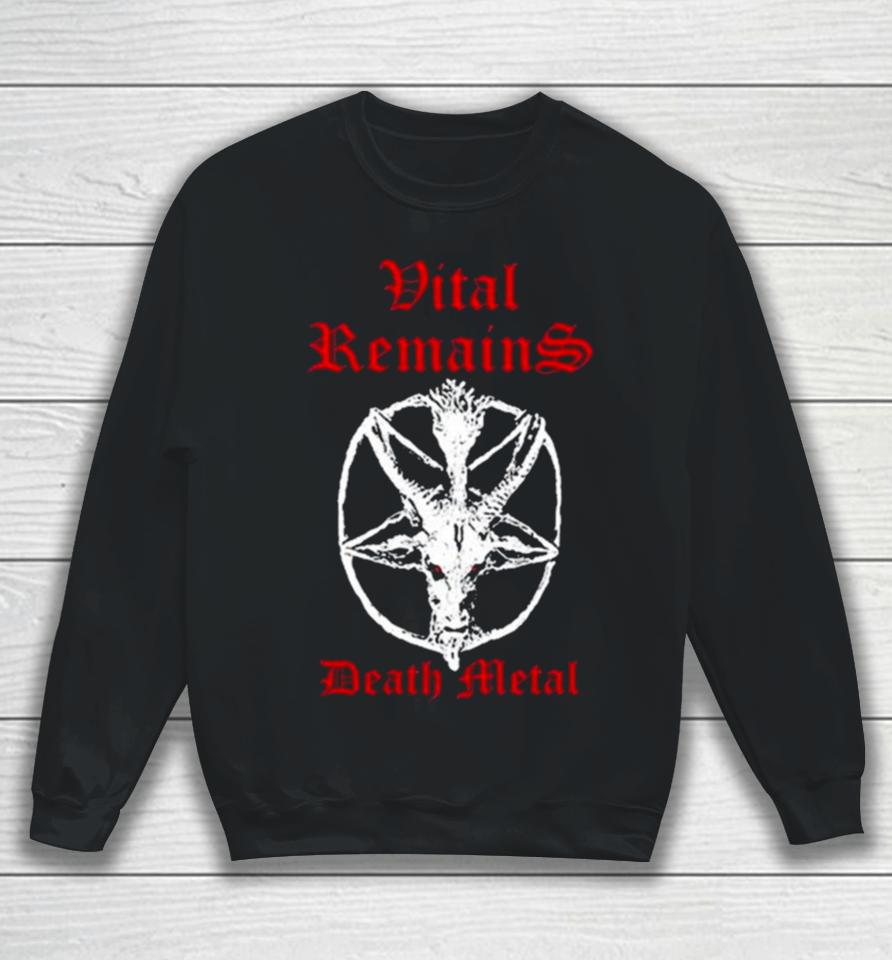 Charlie Kirk Vital Remains Death Metal Sweatshirt