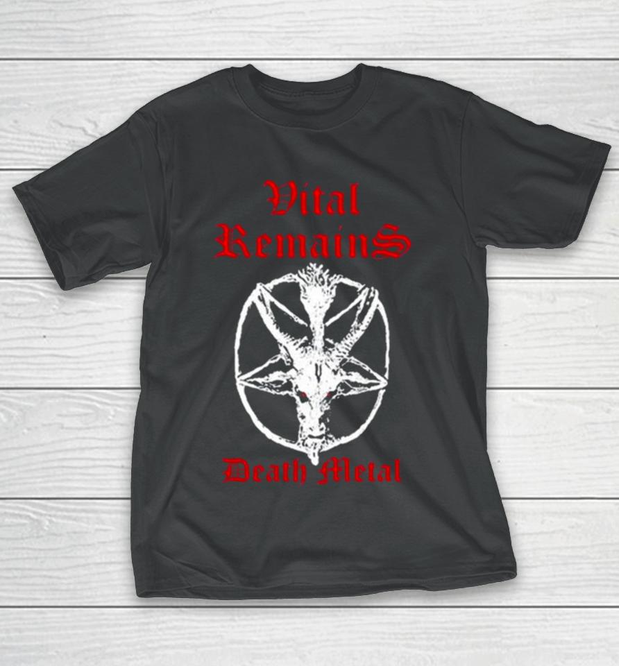 Charlie Kirk Vital Remains Death Metal T-Shirt
