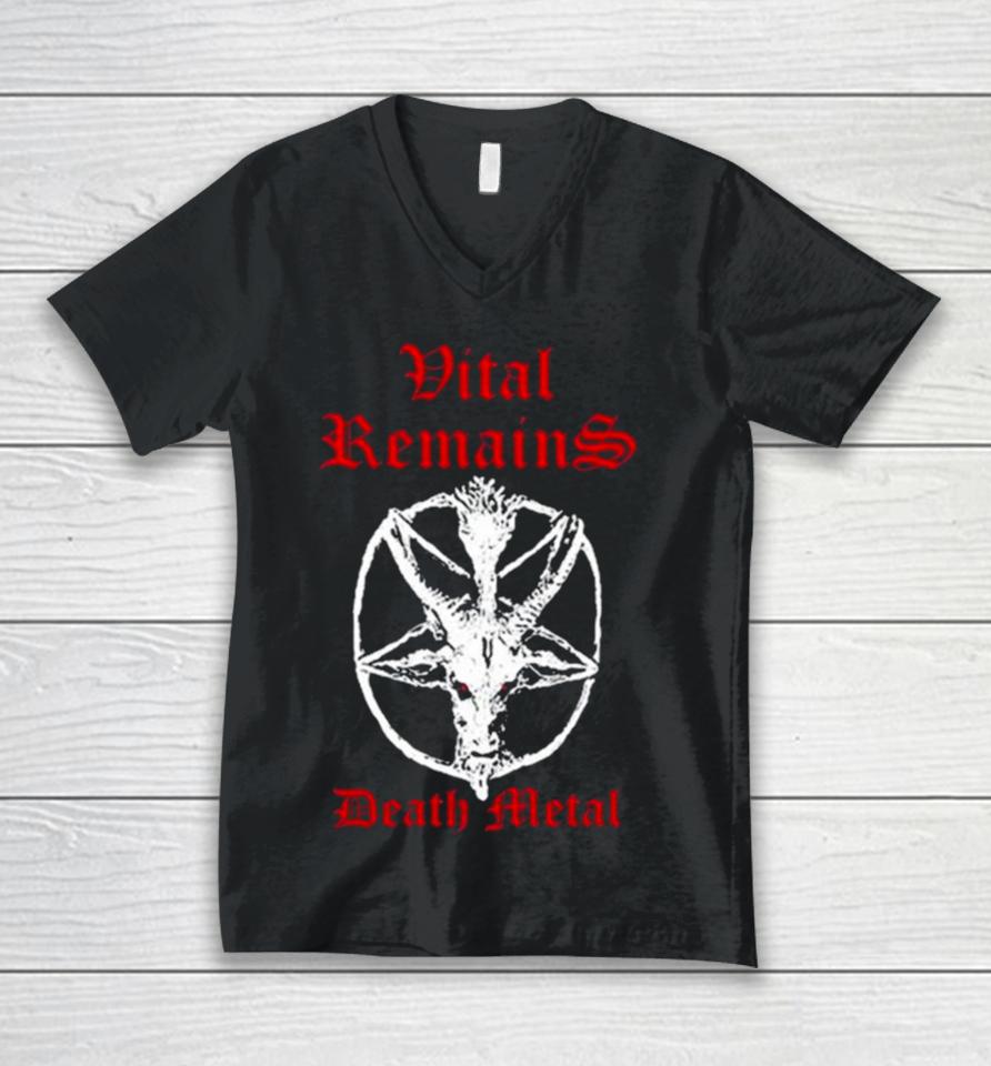 Charlie Kirk Vital Remains Death Metal Unisex V-Neck T-Shirt