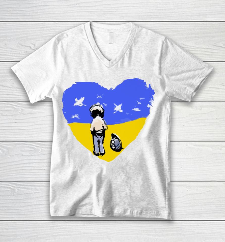Charlie Mackesy Ukraine Unisex V-Neck T-Shirt