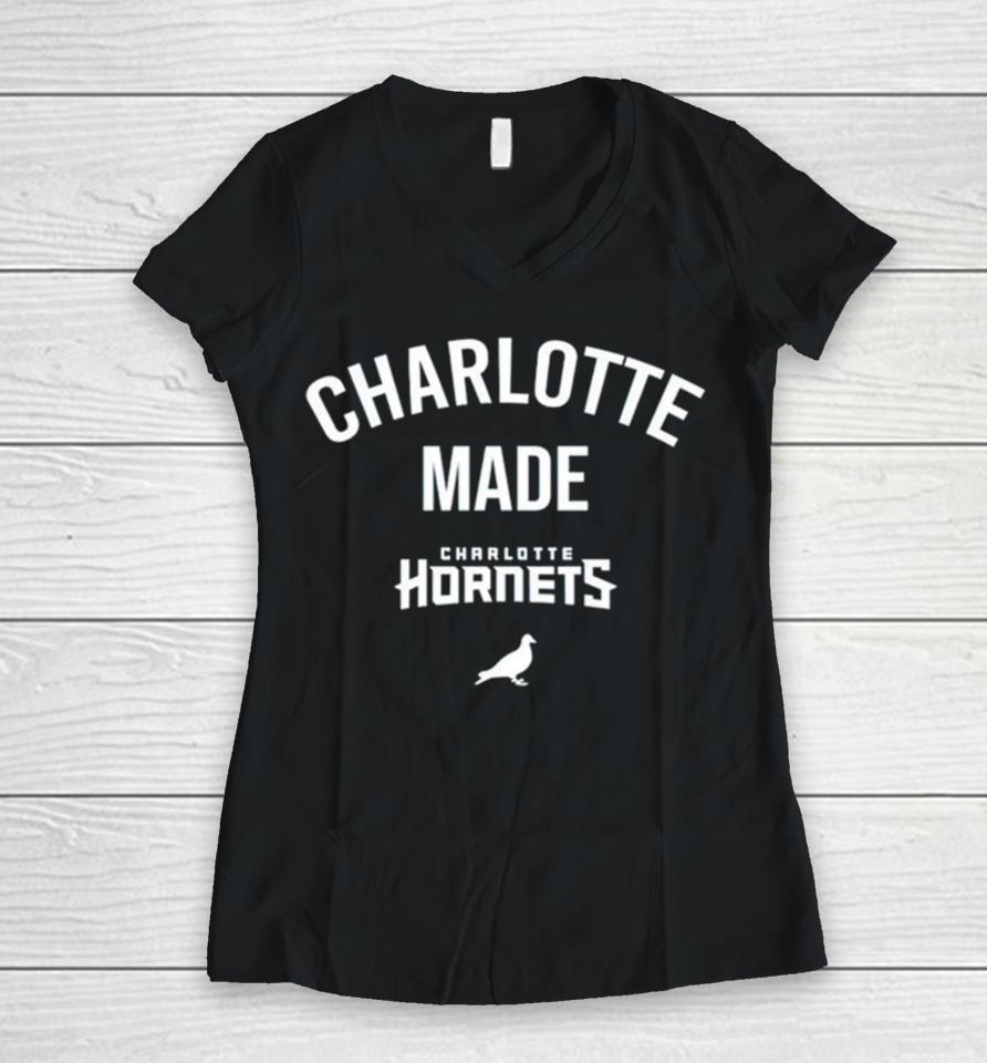 Charlotte Made Charlotte Hornets Women V-Neck T-Shirt
