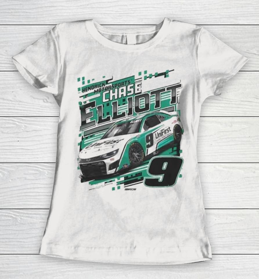 Chase Elliott Hendrick Motorsports Team Collection Unifirst Car Women T-Shirt