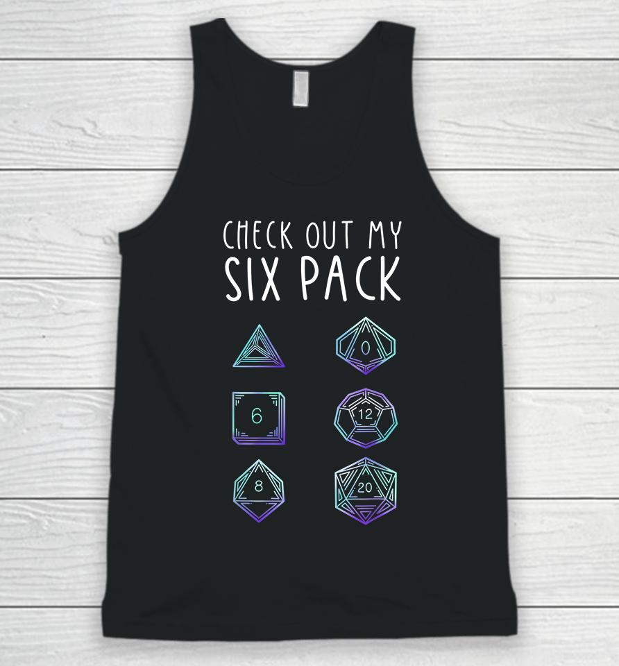 Check Out My Six Pack Dragon Dice Game Unisex Tank Top