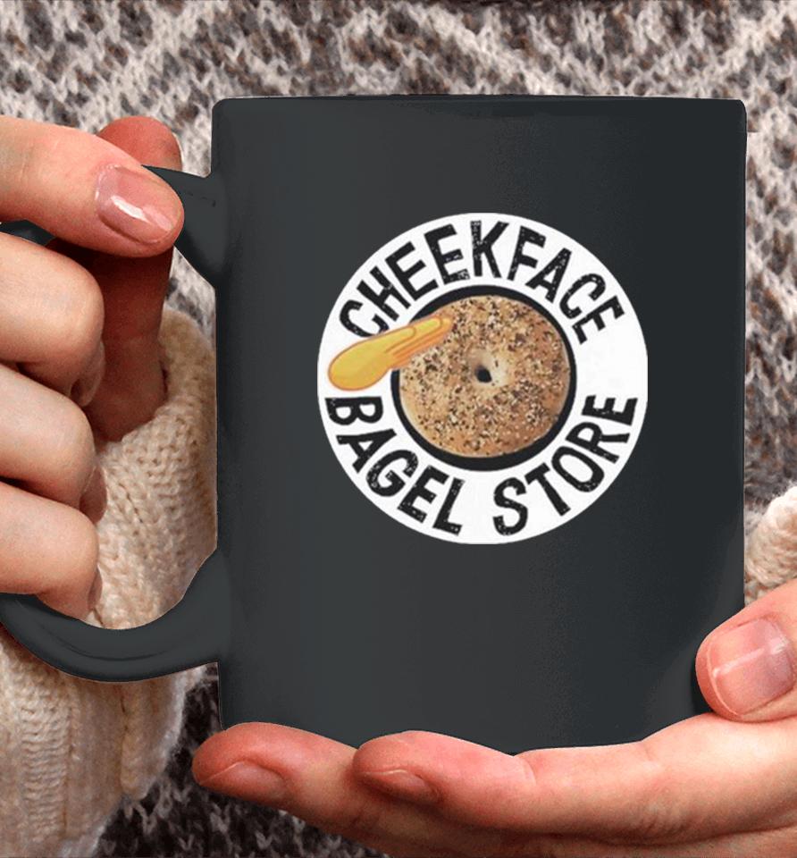Cheekface Bagel Donut Black Sesame, White Sesame Coffee Mug