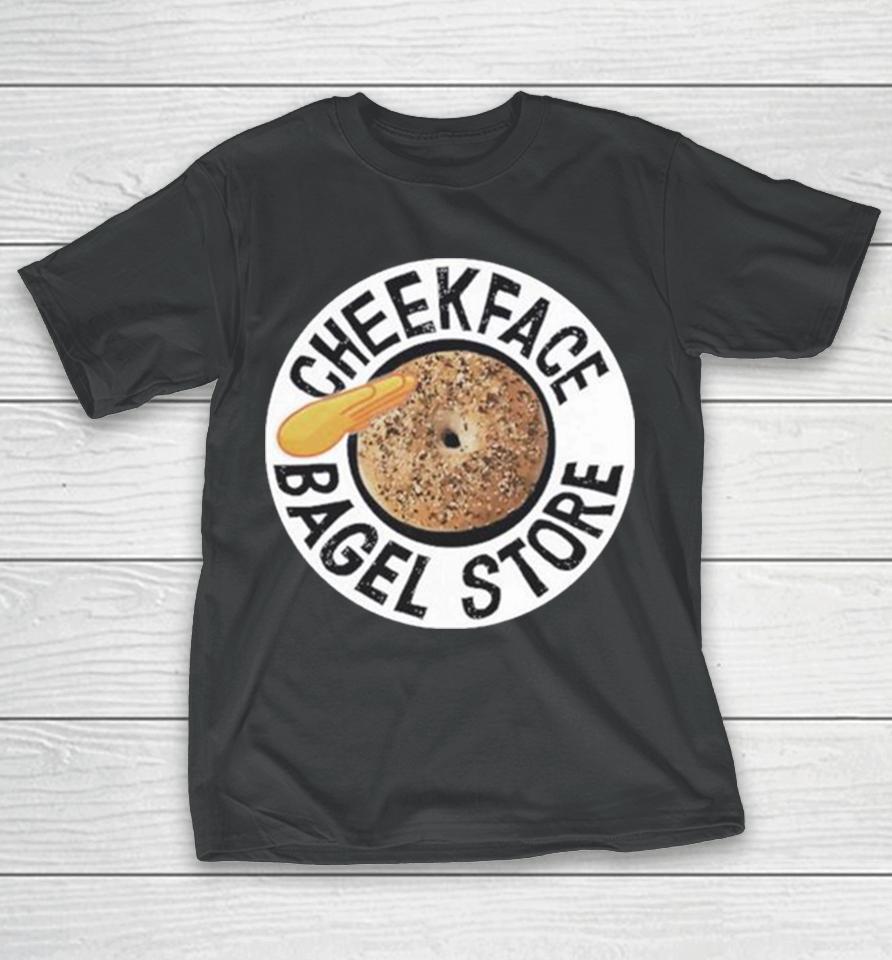 Cheekface Bagel Donut Black Sesame, White Sesame T-Shirt