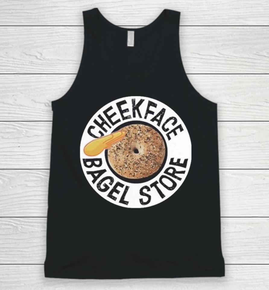 Cheekface Bagel Donut Black Sesame, White Sesame Unisex Tank Top