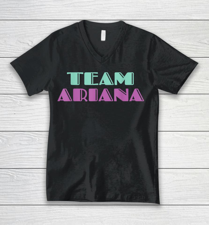 Cheer For Ariana Shirt Show Support Be On Team Ariana Unisex V-Neck T-Shirt