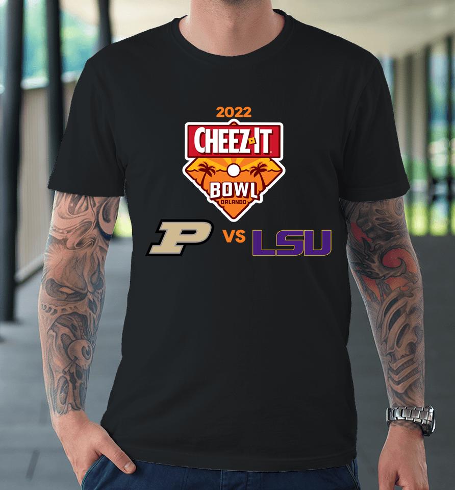Cheez-It Bowl 2022 Purdue Vs Lsu Matchup White Premium T-Shirt