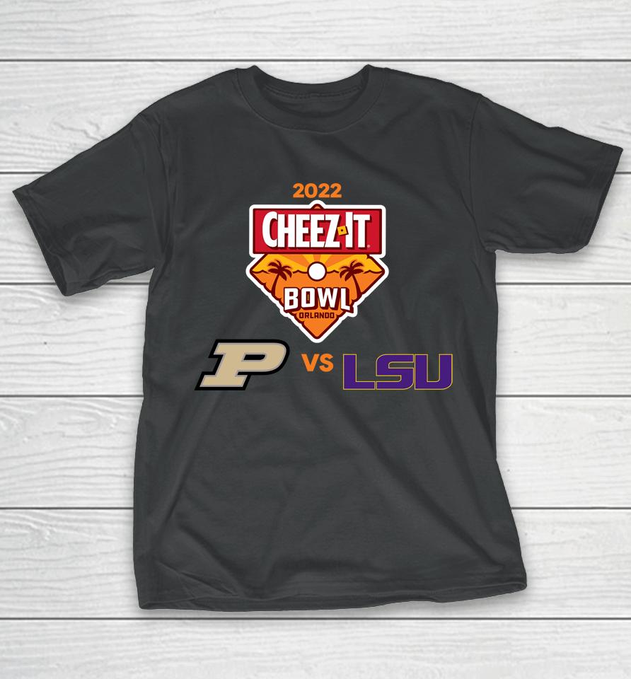 Cheez-It Bowl 2022 Purdue Vs Lsu Matchup White T-Shirt
