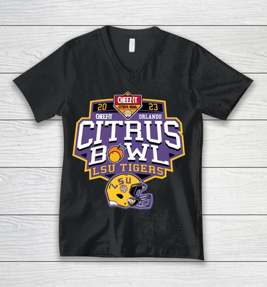 Cheez-It Orlando Citrus Bowl 2023 Lsu Tigers Unisex V-Neck T-Shirt