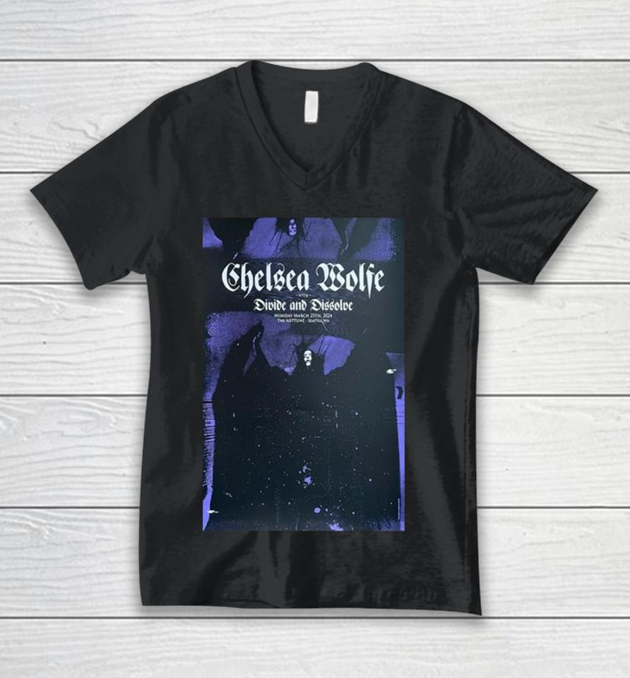Chelsea Wolfe Show At The Neptune Theatre March 25 2024 Unisex V-Neck T-Shirt