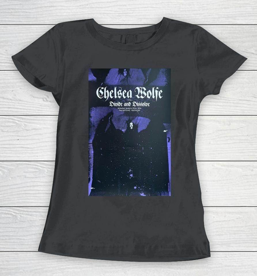 Chelsea Wolfe Show At The Neptune Theatre March 25 2024 Women T-Shirt