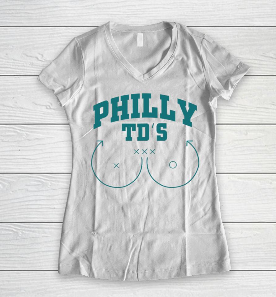 Chelsie Philly Td’s Boobs Women V-Neck T-Shirt