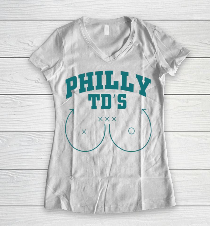 Chelsie Philly Td’s Boobs Women V-Neck T-Shirt