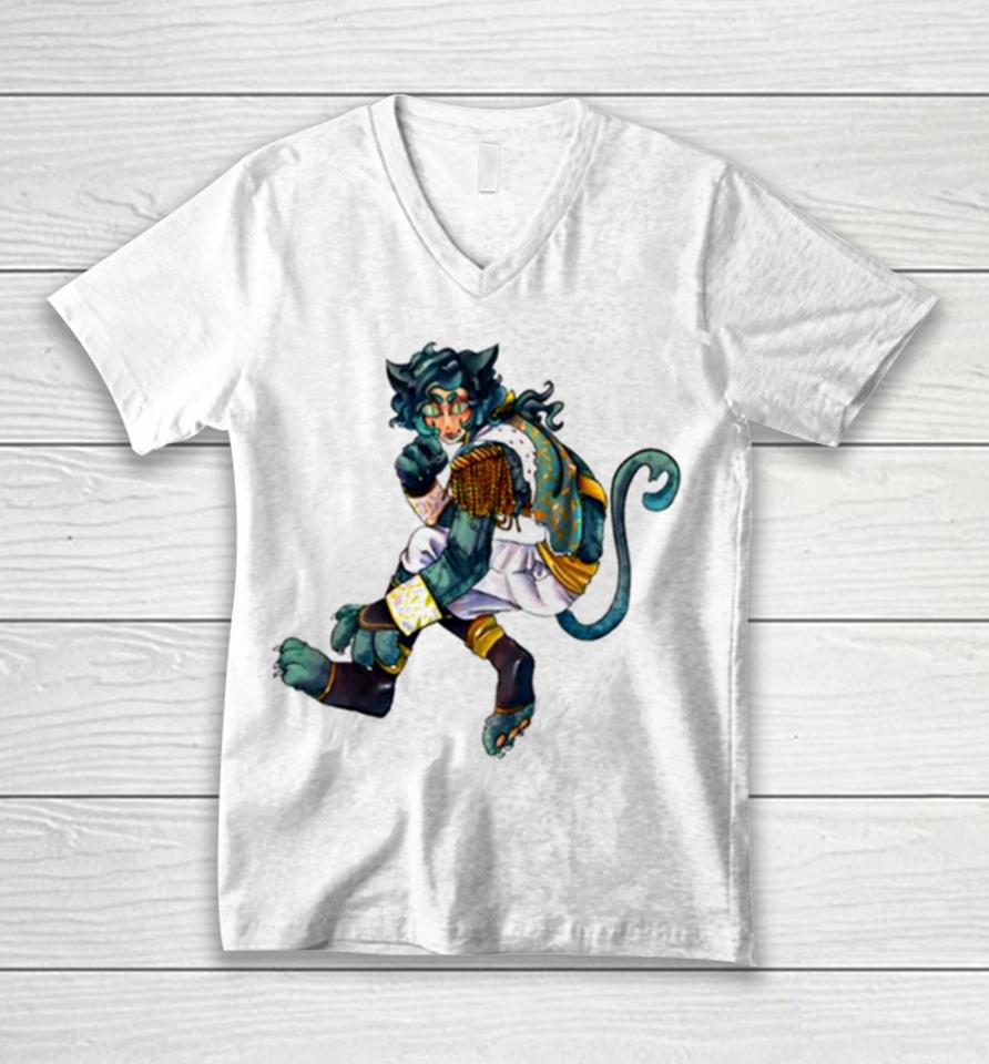 Cheshire Cat Naib Idv Unisex V-Neck T-Shirt