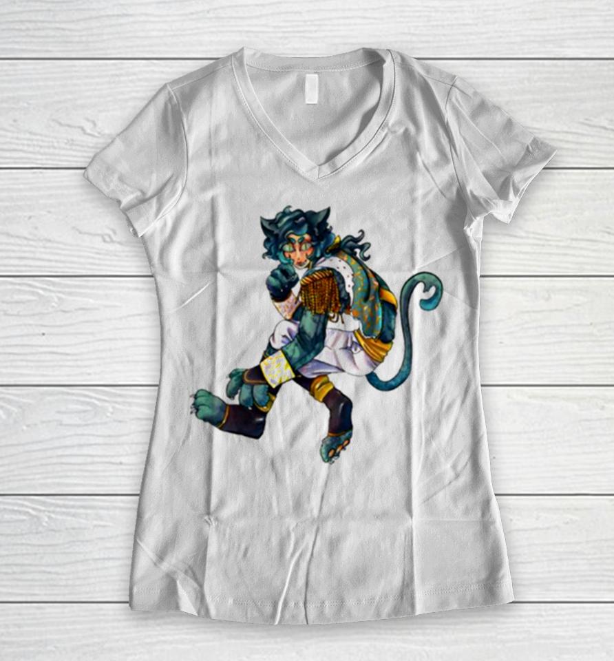 Cheshire Cat Naib Idv Women V-Neck T-Shirt