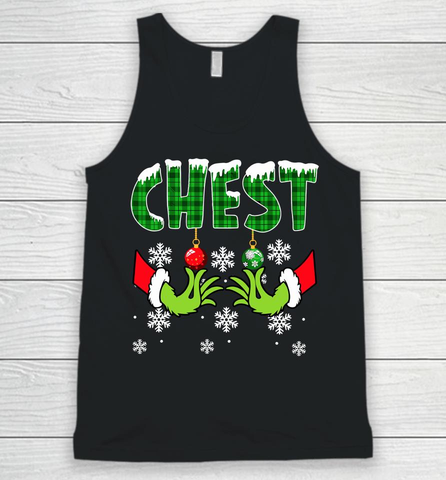 Chest Nuts Christmas Shirt Funny Matching Couple Chestnuts Unisex Tank Top