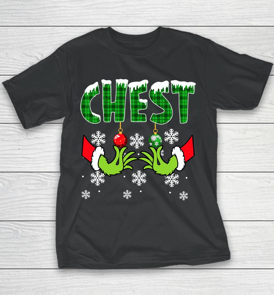 Chest Nuts Christmas Shirt Funny Matching Couple Chestnuts Youth T-Shirt