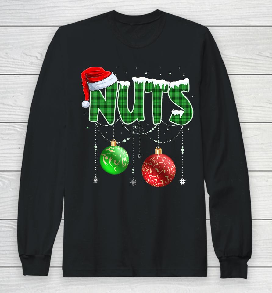 Chest Nuts Christmas T Shirt Matching Couple Chestnuts Long Sleeve T-Shirt