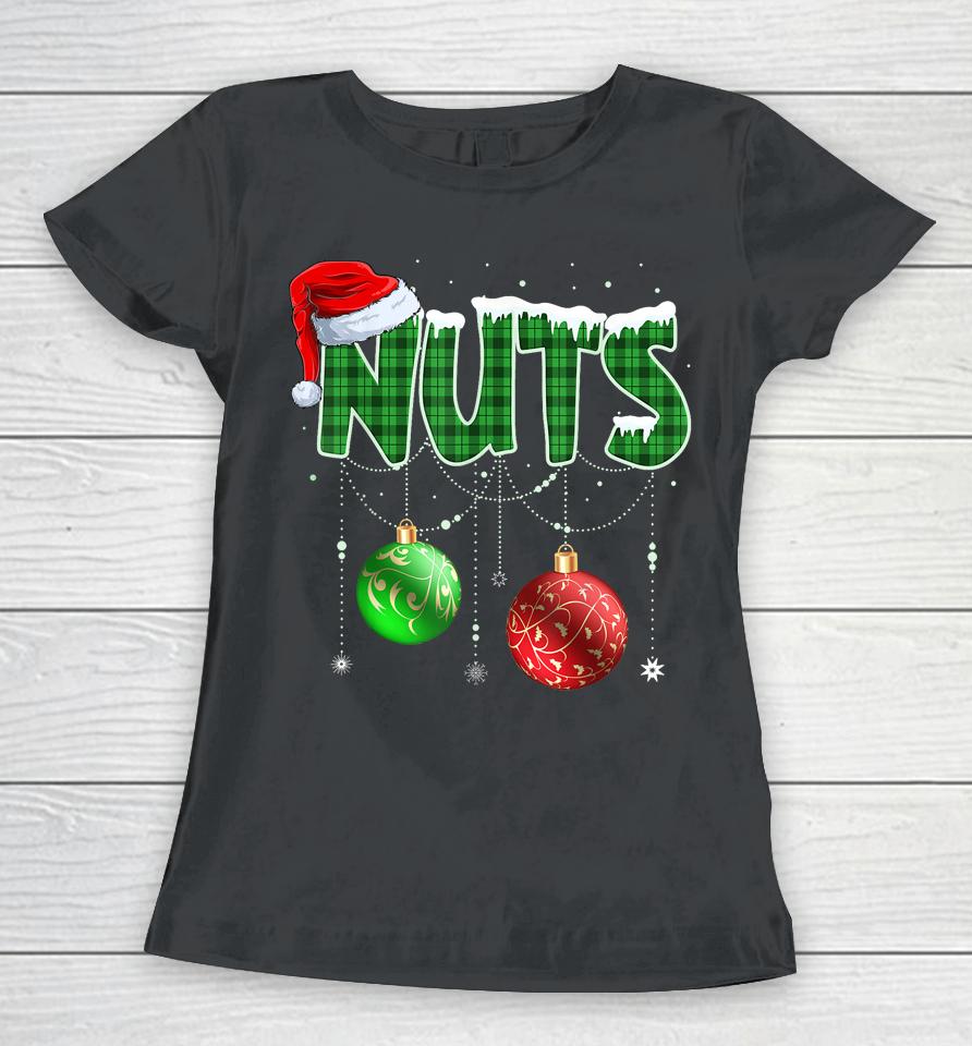 Chest Nuts Christmas T Shirt Matching Couple Chestnuts Women T-Shirt