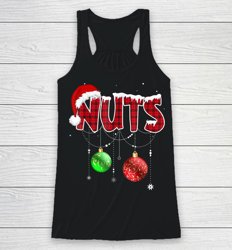 Chest Nuts Funny Matching Chestnuts Christmas Couples Nuts Racerback Tank