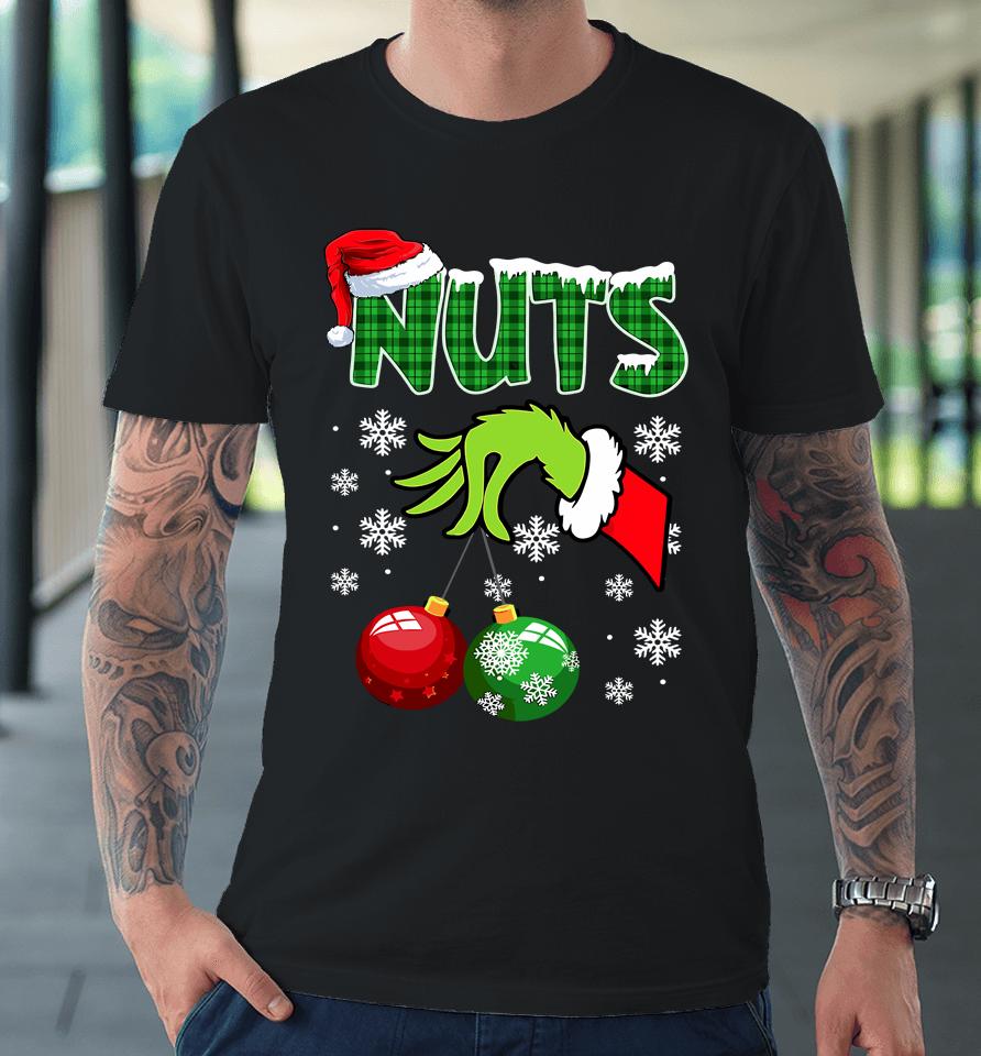 Chest Nuts Matching Chestnuts Funny Christmas Couples Nuts Premium T-Shirt