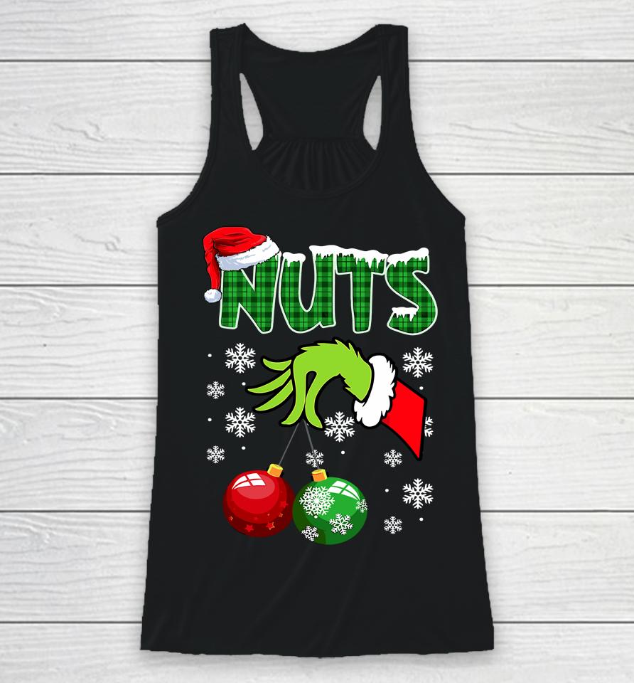 Chest Nuts Matching Chestnuts Funny Christmas Couples Nuts Racerback Tank