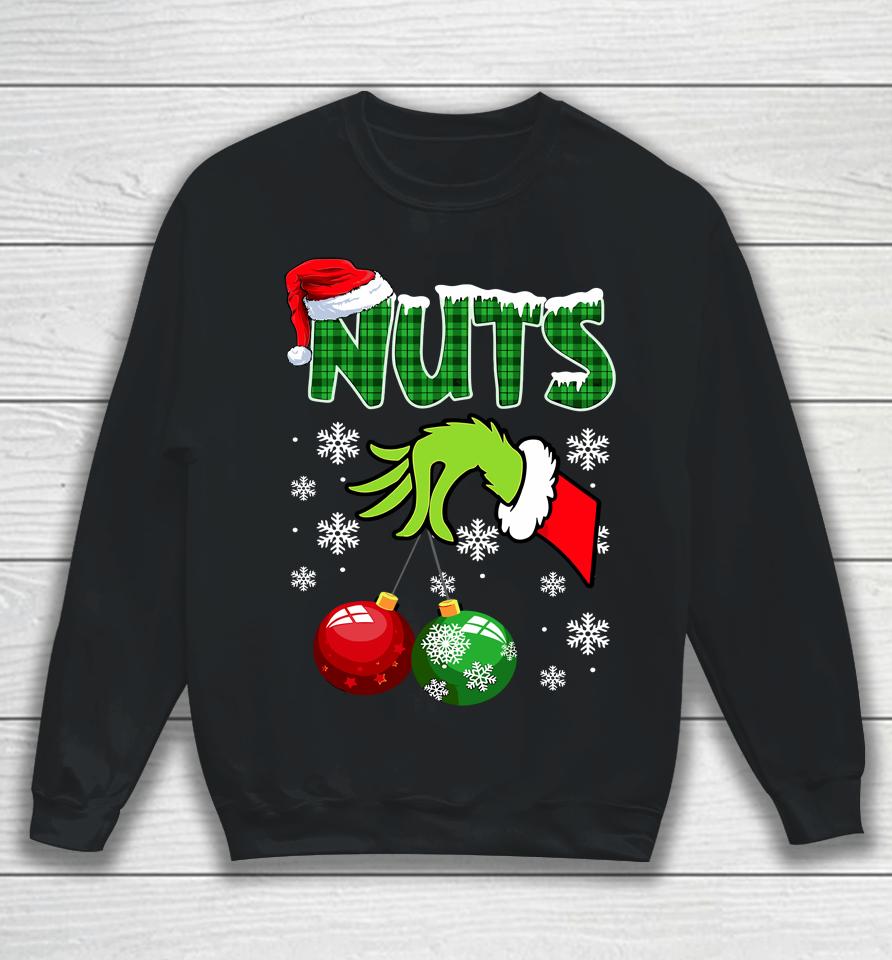 Chest Nuts Matching Chestnuts Funny Christmas Couples Nuts Sweatshirt