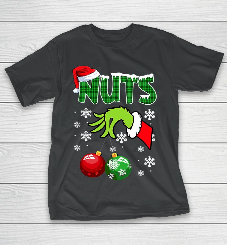 Chest Nuts Matching Chestnuts Funny Christmas Couples Nuts T-Shirt