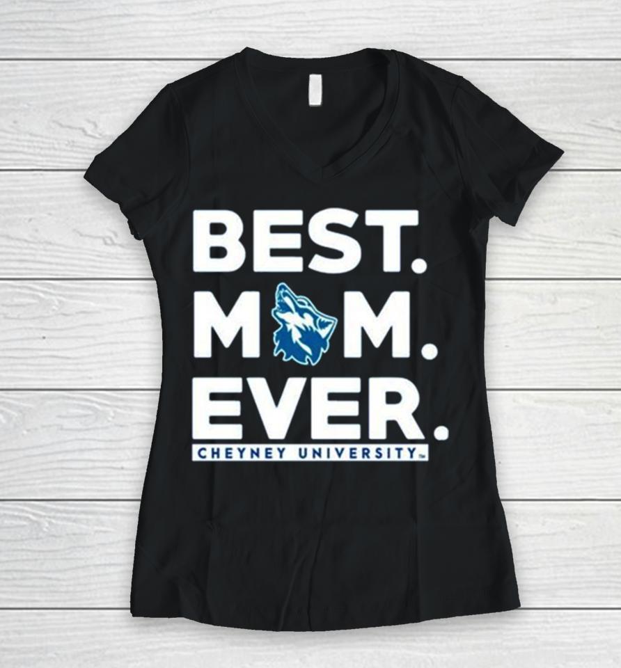 Cheyney University Best Mom Ever 2023 Women V-Neck T-Shirt