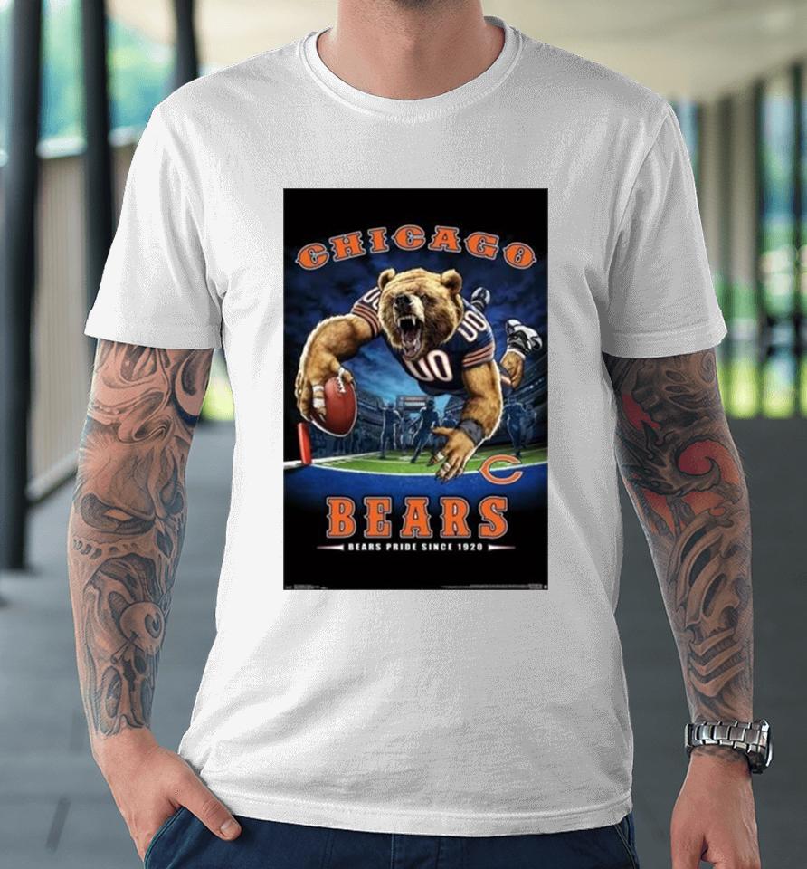 Chicago Bears Bears Pride Since 1920 Nfl Theme Art Poster Premium T-Shirt